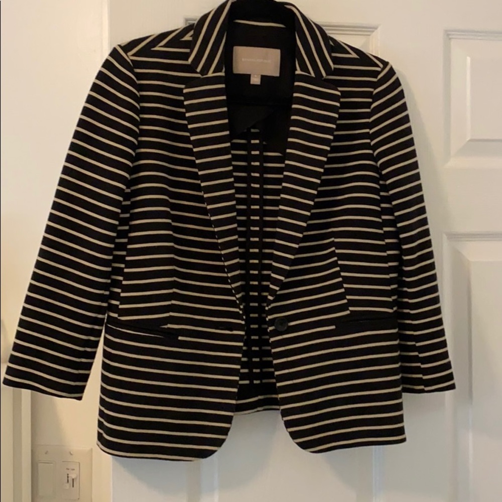 ✂️ Banana Republic Striped Suit Jacket